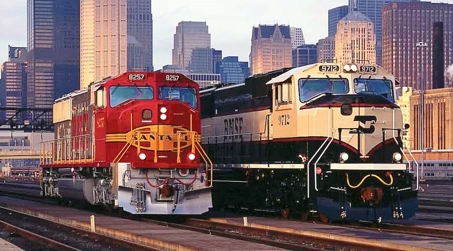BN & AT&SF locomotives