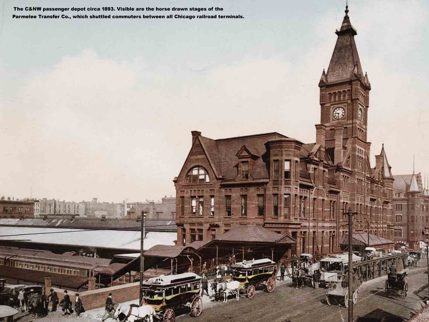 C&NW passenger depot in 1893