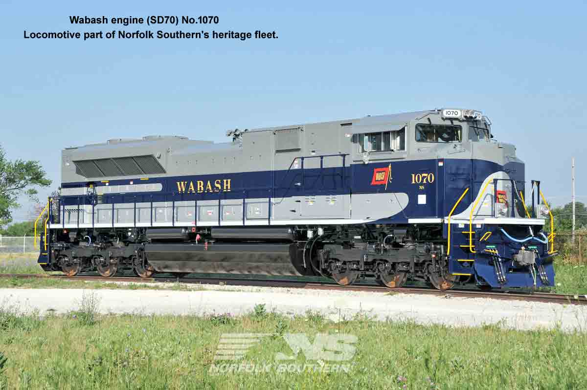 NS/Wabash engine No.1070