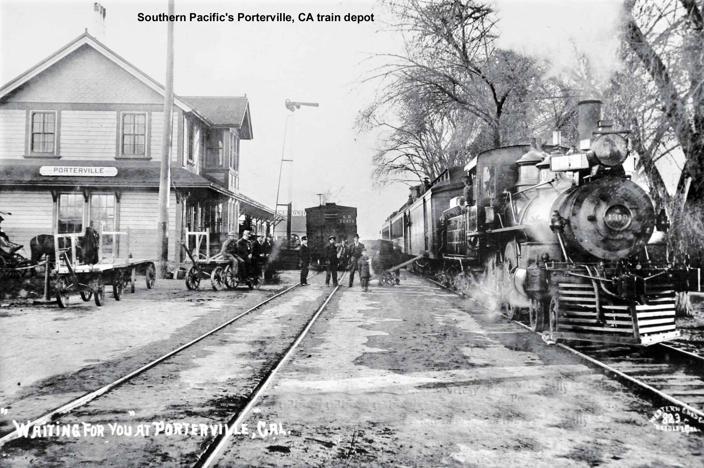 SP's Porterville, CA train depot