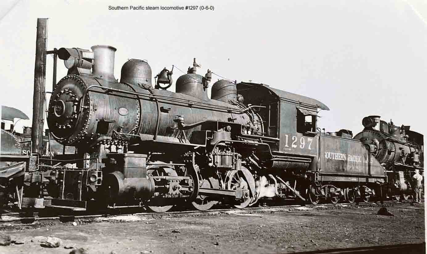 SP steam locomotive #1297