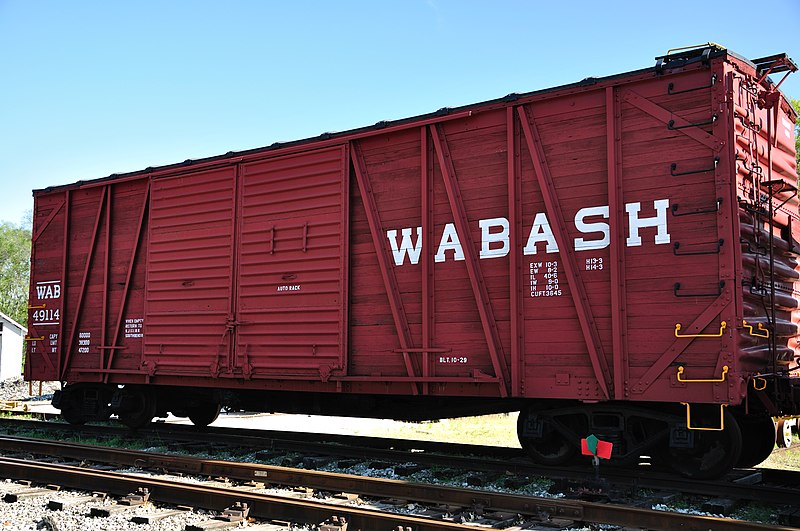 Wabash wooden boxcar