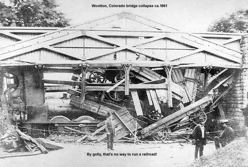 Railroad bridge collapse