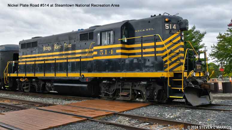 New York, Chicago, & St. Louis Railroad 'Nickel Plate Road' #514 at Steamtown National Recreation Area. NKP diesel engine l#514